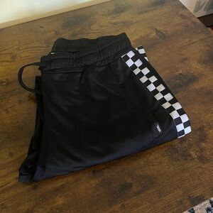 Vans Checkered stripe black track pants
